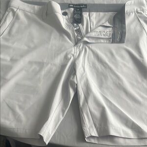 Travis Mathew White Flat Front Shorts NWOT